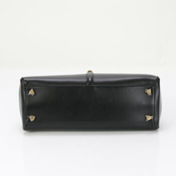 Celine Sze Leather Crossbody Bag Handbag Black - Picture 7 of 14